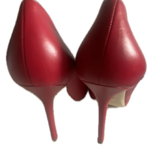 NWOT Sergio Rossi Red Leather Pumps - Picture 5 of 10